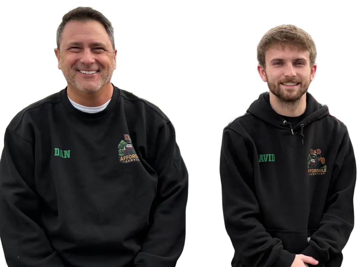 D&D team providing yard maintenance services